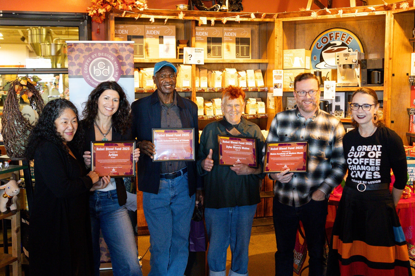 Coffee By Design distributes $10,000 in Rebel Blend Fund grants
